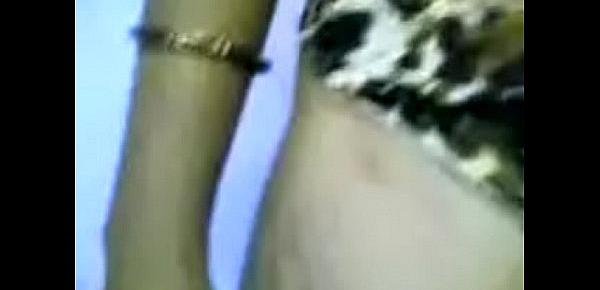  Girl pressing tits